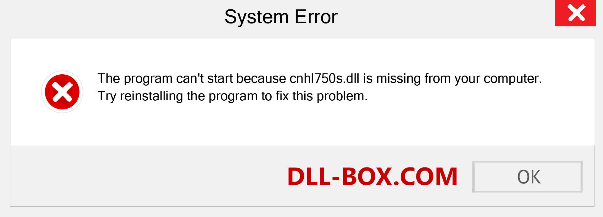  cnhl750s.dll file is missing?. Download for Windows 7, 8, 10 - Fix  cnhl750s dll Missing Error on Windows, photos, images
